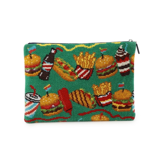 バーガーショップ フラットポーチM L/BUR-257128(WEB限定)