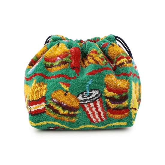 バーガーショップ マチ付き巾着 L/BUR-257129(WEB限定)