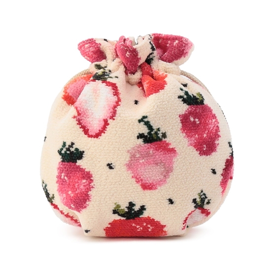 ストロベリードット 巾着 L/STD-257346