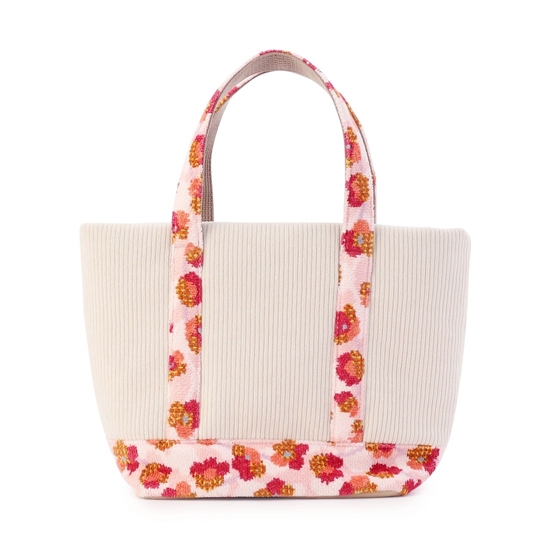 フラワーペタルチェック トートバッグ L/FPC-257343