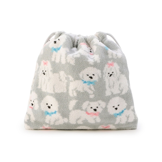 モフモフワンチャン 巾着 L/MWC-257366
