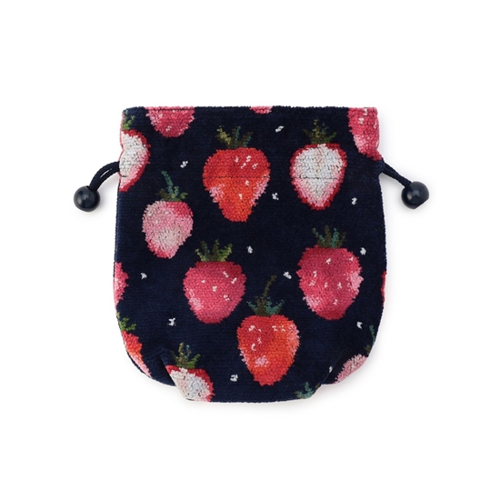 ストロベリードット 巾着 L/STD-257346