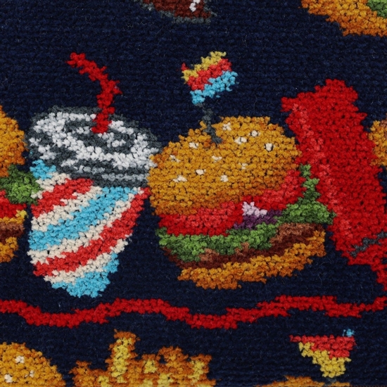 バーガーショップ 巾着付きバッグ L/BUR-257131