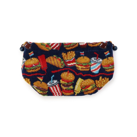 バーガーショップ マチ付き巾着 L/BUR-257129