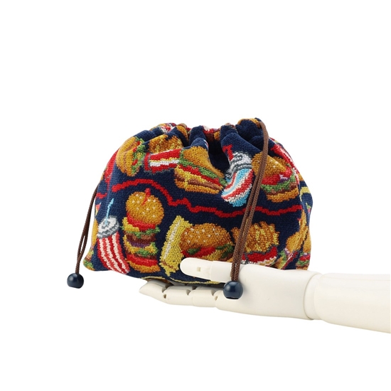 バーガーショップ マチ付き巾着 L/BUR-257129