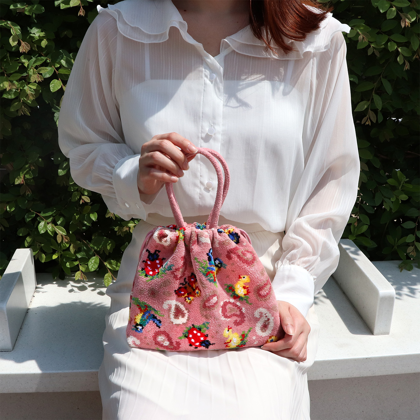 ハイジペイズリー 手付き巾着 HPY-257017