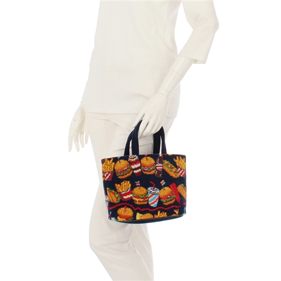 バーガーショップ 巾着付きバッグ L/BUR-257131