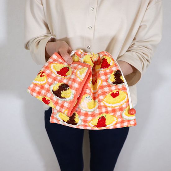 ハッピーオムライス 巾着 L/HOR-243071