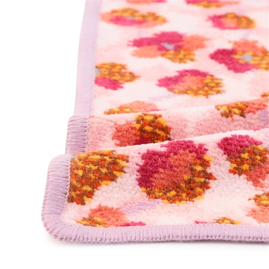 フラワーペタルチェック ハンカチ