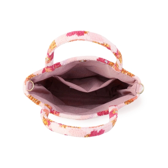 フラワーペタルチェック ミニバッグ L/FPC-257342
