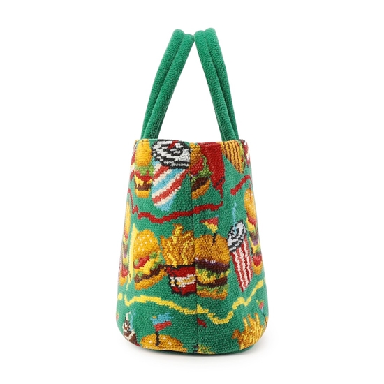 バーガーショップ 巾着付きバッグ L/BUR-257131(WEB限定)