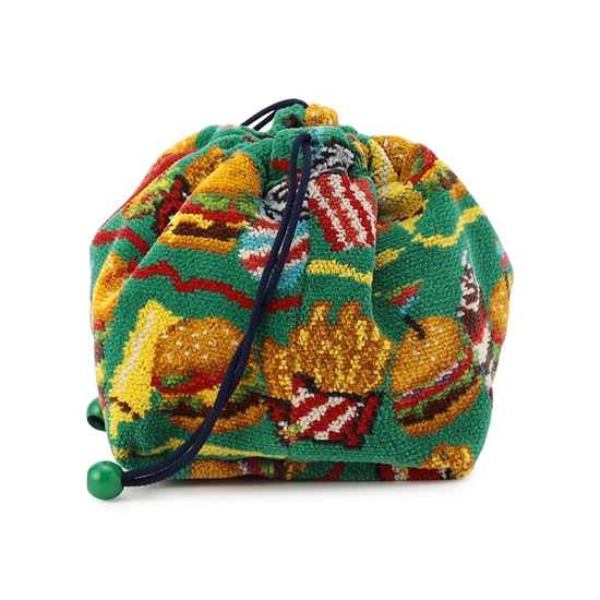 バーガーショップ マチ付き巾着 L/BUR-257129(WEB限定)