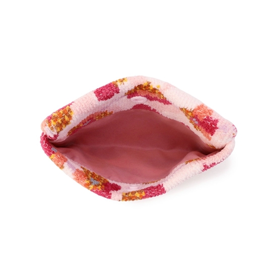 フラワーペタルチェック ティッシュポーチ L/FPC-257337