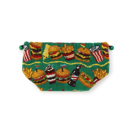 バーガーショップ マチ付き巾着 L/BUR-257129(WEB限定)