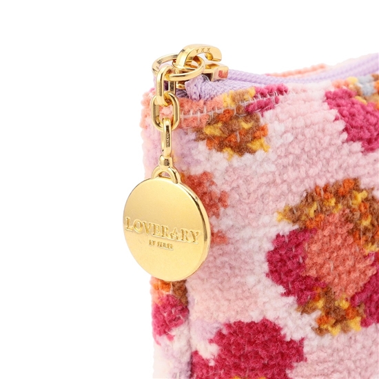 フラワーペタルチェック メガネポーチ L/FPC-257340