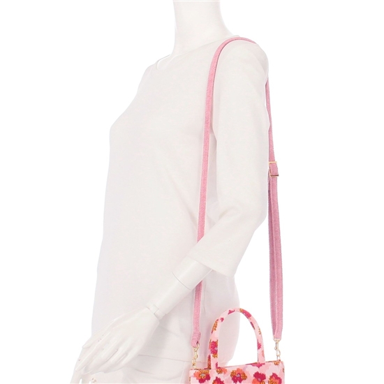 フラワーペタルチェック ショルダーストラップ L/FPC-257341