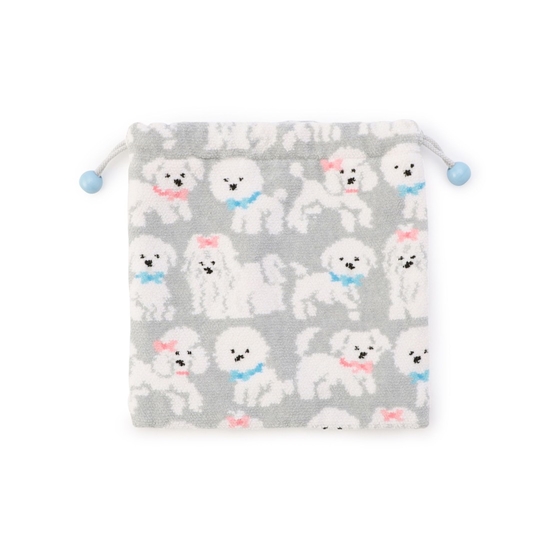 モフモフワンチャン 巾着 L/MWC-257366