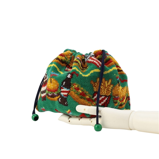 バーガーショップ マチ付き巾着 L/BUR-257129(WEB限定)