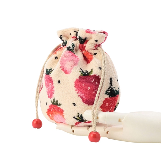 ストロベリードット 巾着 L/STD-257346