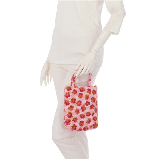 フラワーペタルチェック ミニバッグ L/FPC-257342