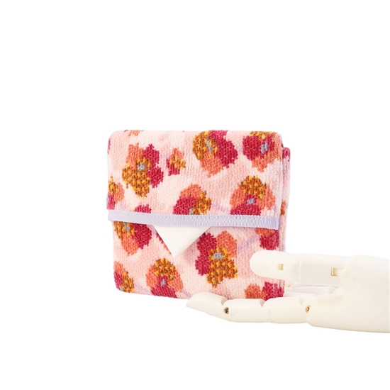 フラワーペタルチェック ティッシュポーチ L/FPC-257337