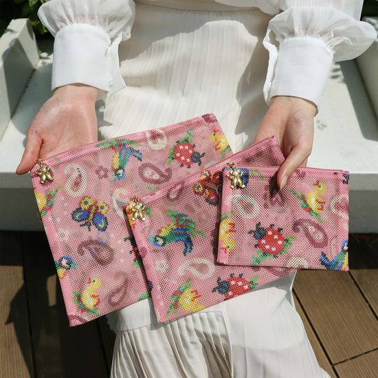 ハイジペイズリー メッシュポーチM HPY-257012