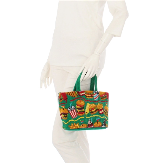 バーガーショップ 巾着付きバッグ L/BUR-257131(WEB限定)