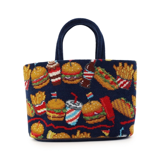 バーガーショップ 巾着付きバッグ L/BUR-257131