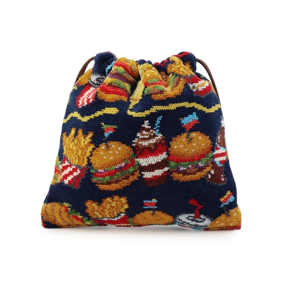 バーガーショップ 巾着 L/BUR-257127