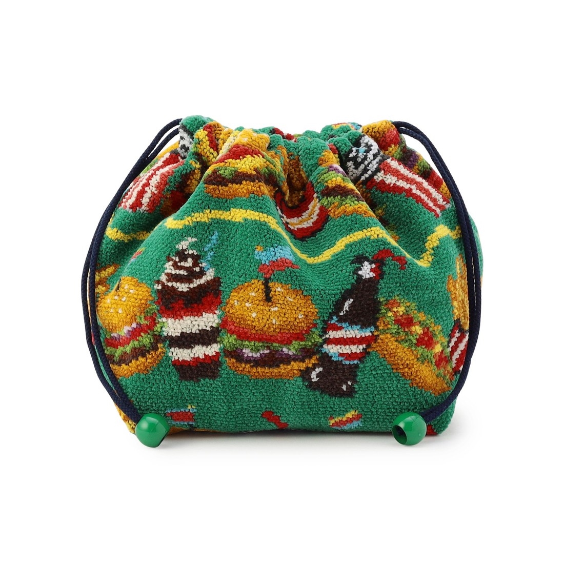 バーガーショップ マチ付き巾着 L/BUR-257129(WEB限定)