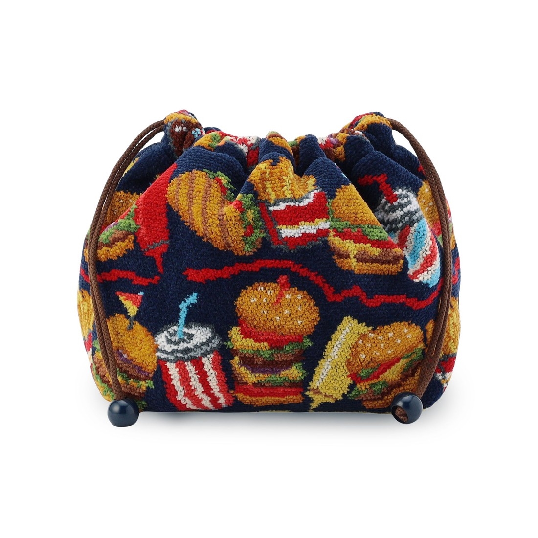 バーガーショップ マチ付き巾着 L/BUR-257129