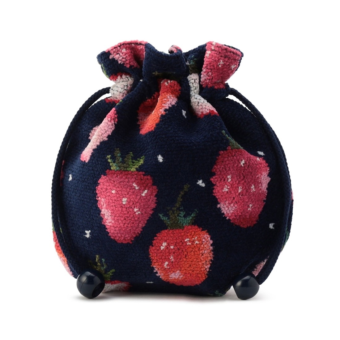 ストロベリードット 巾着 L/STD-257346