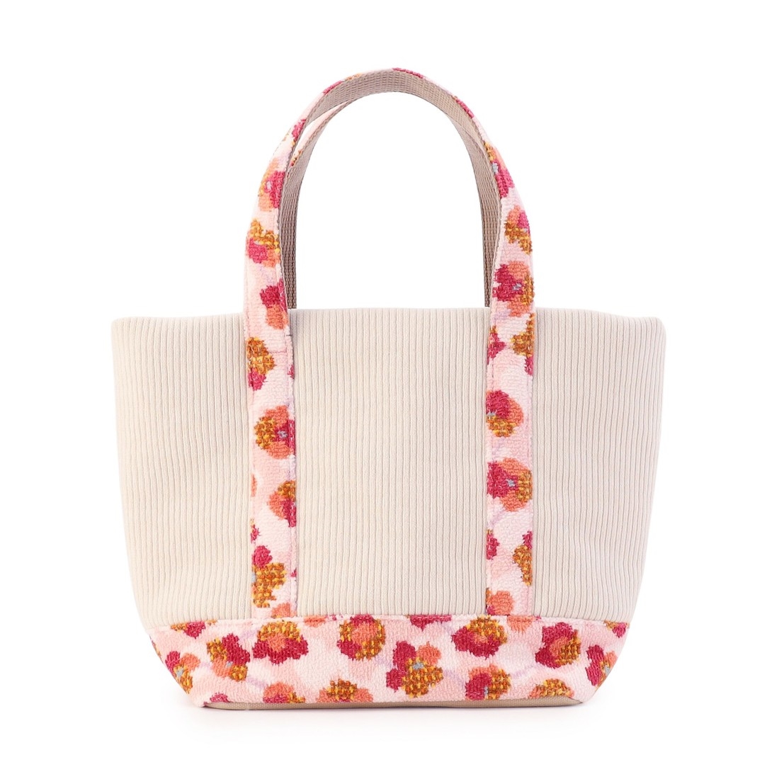 フラワーペタルチェック トートバッグ L/FPC-257343