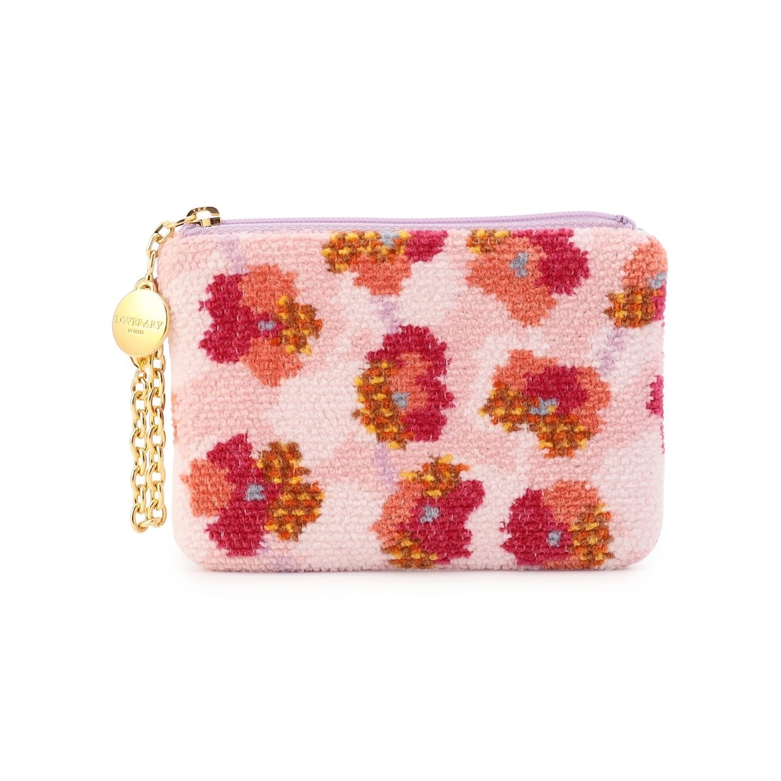 フラワーペタルチェック キー&カードポーチ L/FPC-257338