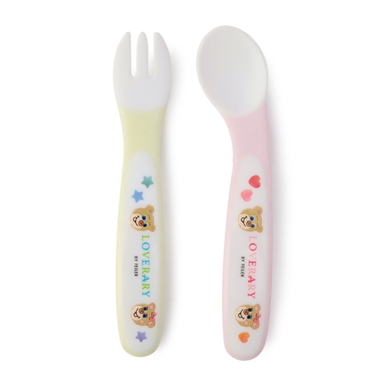 ハッピーポップニコ スプーン&フォークセット L/SKHPO-233108