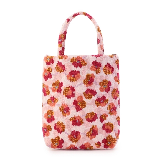 フラワーペタルチェック ミニバッグ L/FPC-257342