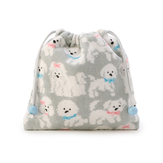 モフモフワンチャン 巾着 L/MWC-257366