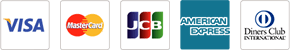 VISA/Master/JCB/American/Express/Diners Club